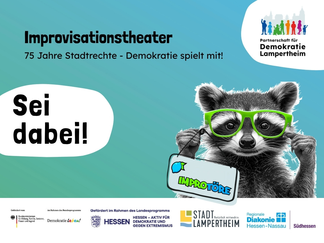 Header: Improvisationstheater: 75 Jahre Stadtrechte - Demokratie spielt mit!
